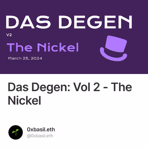 Das Degen: Vol 2 - The Nickel