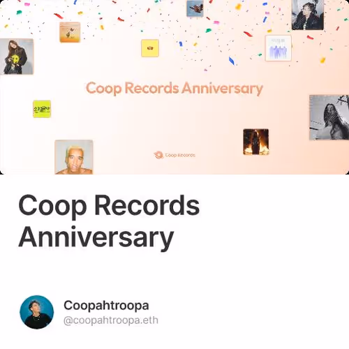 Coop Records Anniversary
