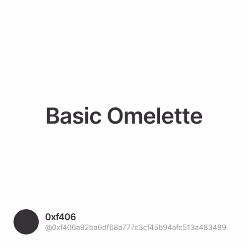 Basic Omelette