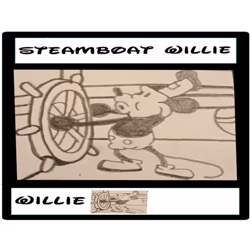 steamboat willie digital trading cards by William Manier IV