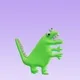 Green dinosaur