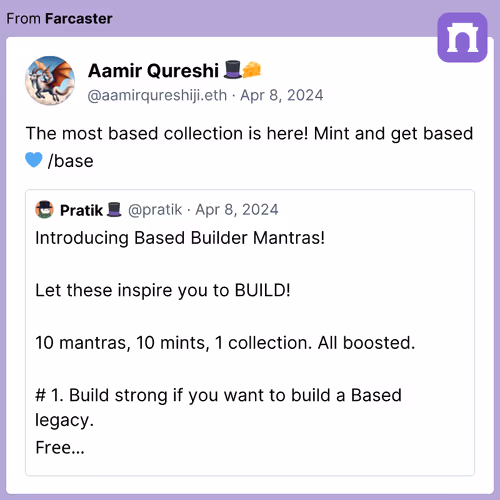 The most based collection is here! Mint and get based 💙