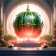 watermelon flying saucer