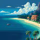 Pixel Paradise: Exotic Island