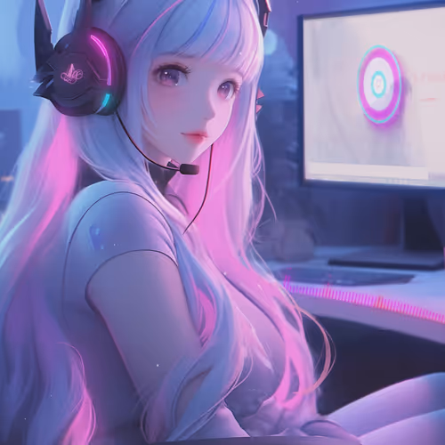 pink esports girl