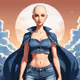 Base Goddess Blue Jeans