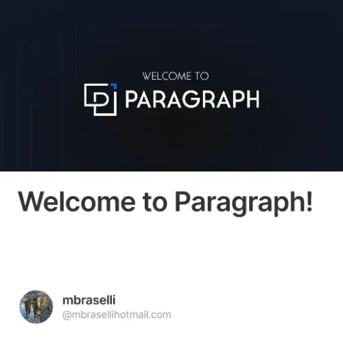 Welcome to Paragraph!