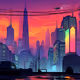 Environment Test shots (Raito City)