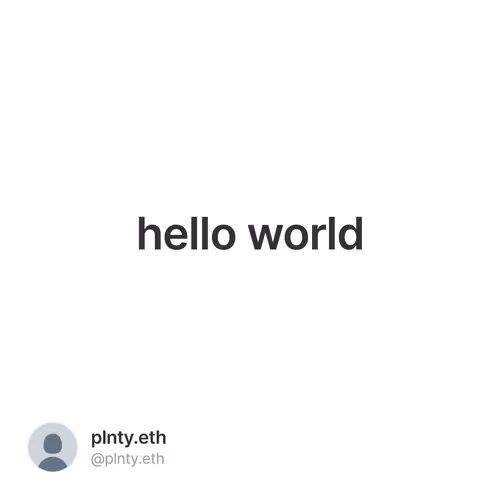 hello world