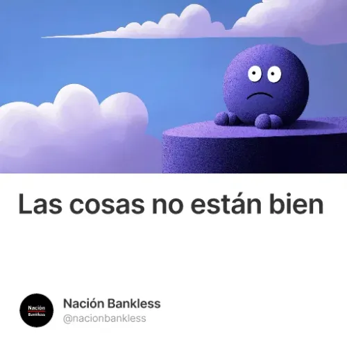 Las cosas no están bien