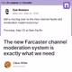 The new Farcaster channel moderation system is exactly what we need