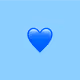 Blue Heart emoji