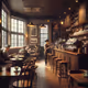 cozy coffee shop interior