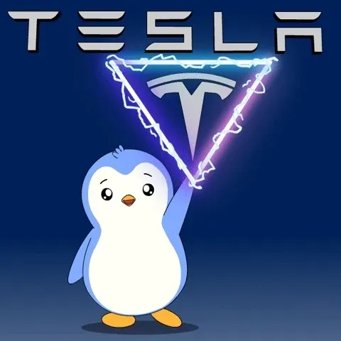 PENGU fan TESLA