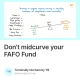 Don't midcurve your FAFO Fund