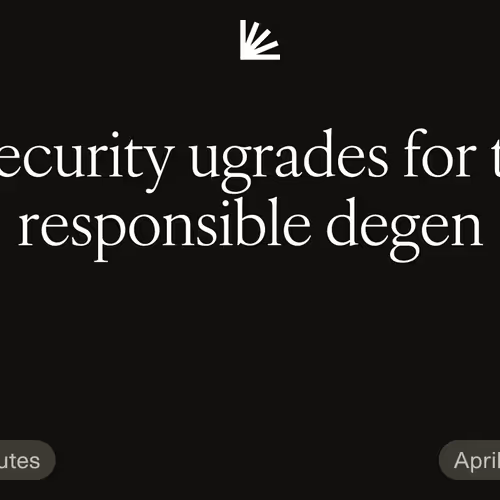 7 security ugrades for the responsible degen