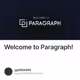 Welcome to Paragraph!