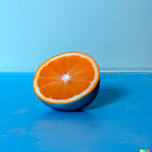 Orange in Blue