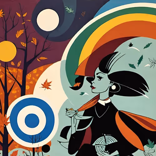 Pyramidion Art celebrate autumn on base