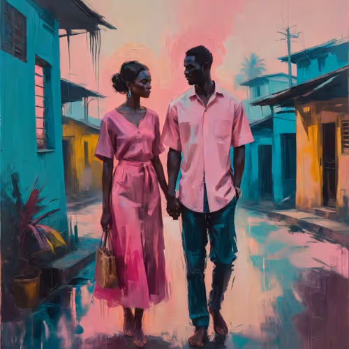 lovers dey waka together