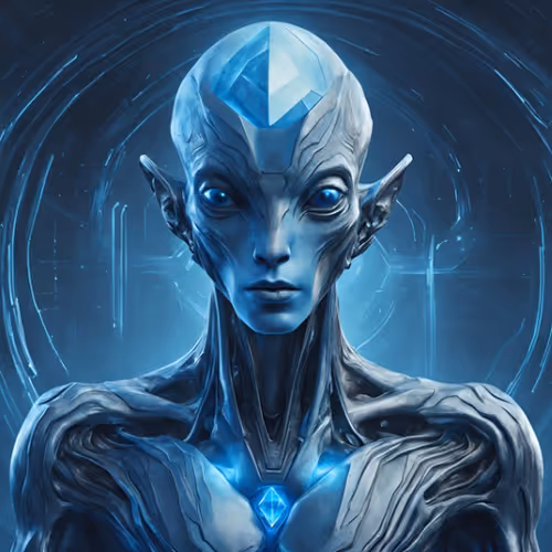 An alien who harbors blue Ethereum in his body.