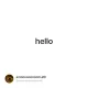 hello