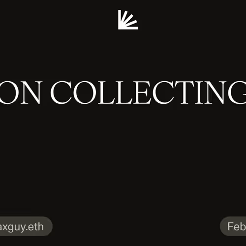 ON COLLECTING