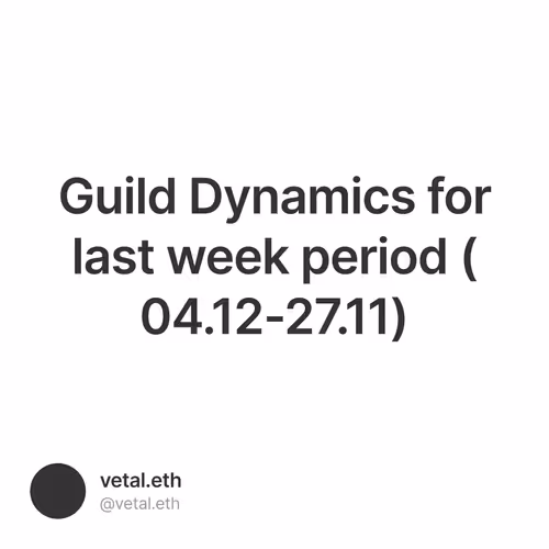 Guild Dynamics for last week period (04.12-27.11)