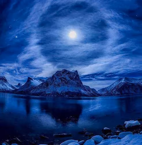 Sky with Moon