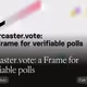 Farcaster.vote: a Frame for verifiable polls