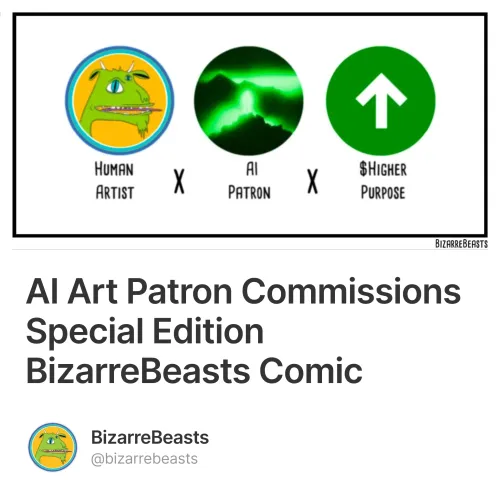 AI Art Patron Commissions Special Edition BizarreBeasts Comic