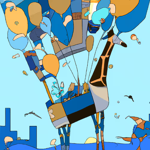 Looks like a giraffe but is actually a penguin”