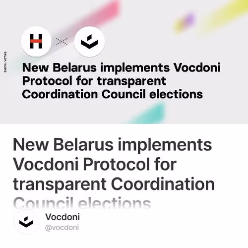 New Belarus implements Vocdoni Protocol for transparent Coordination Council elections