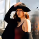 girl in hat