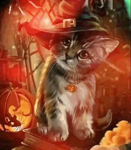 Halloween Cat Witch