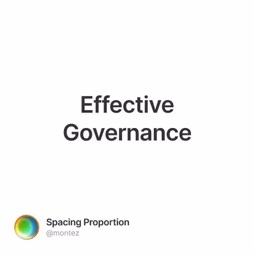 Effective Governance