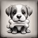 Puppy Holding Bone