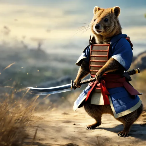 Samurai chipmunk