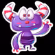 Small horned purple monster