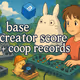 today i built a creator score API for Coop Records + Base