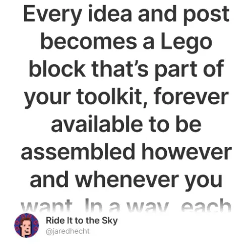 Writing is Composable