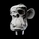 3D APE SKULL