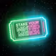 Minted Merch Neon Stake Ticket