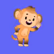 Waving Chimp