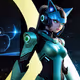 Cyber cat girl
