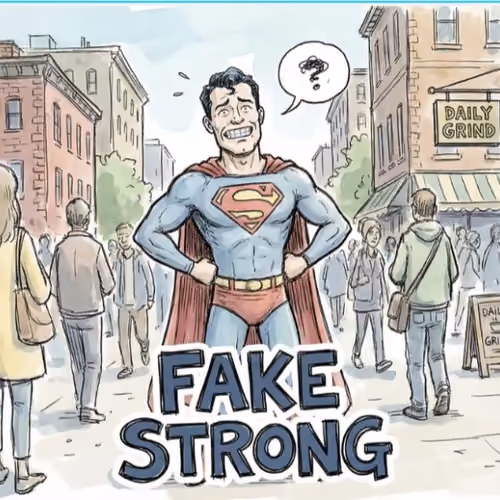 fake strong