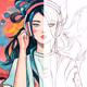 Soundtrack Muse : Sketch and Final Blend
