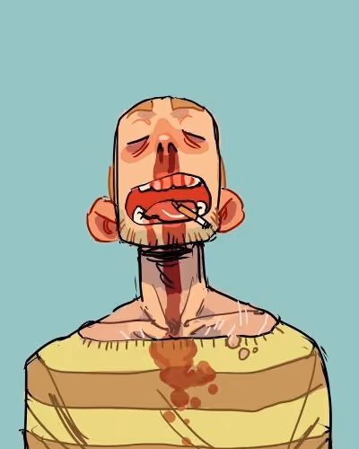 sleepy man in pleasure