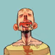 sleepy man in pleasure