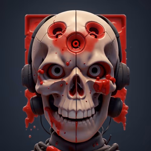 Hi tech skull